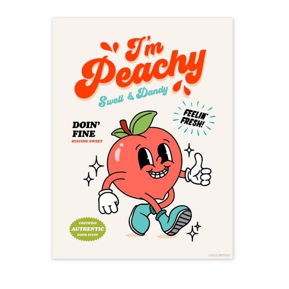 SALE Retro Vintage 50’s Style Peachy Lined Notebook - Picture 1 of 6
